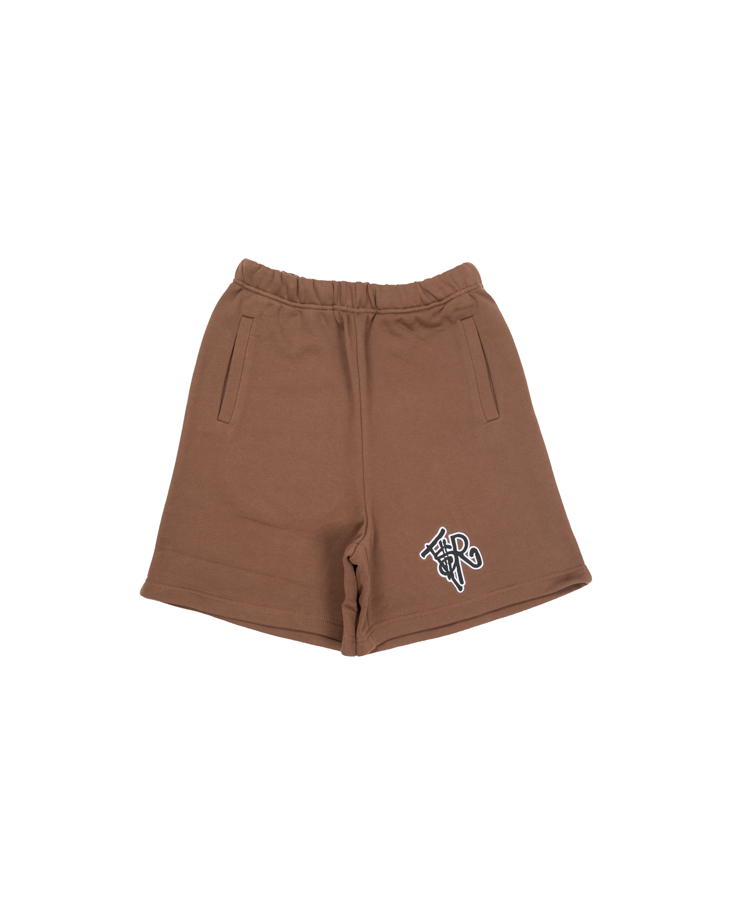 BROWN/ BLACK SWEATSHORTS