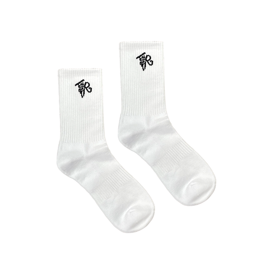 WHITE/ BLACK SOCKS