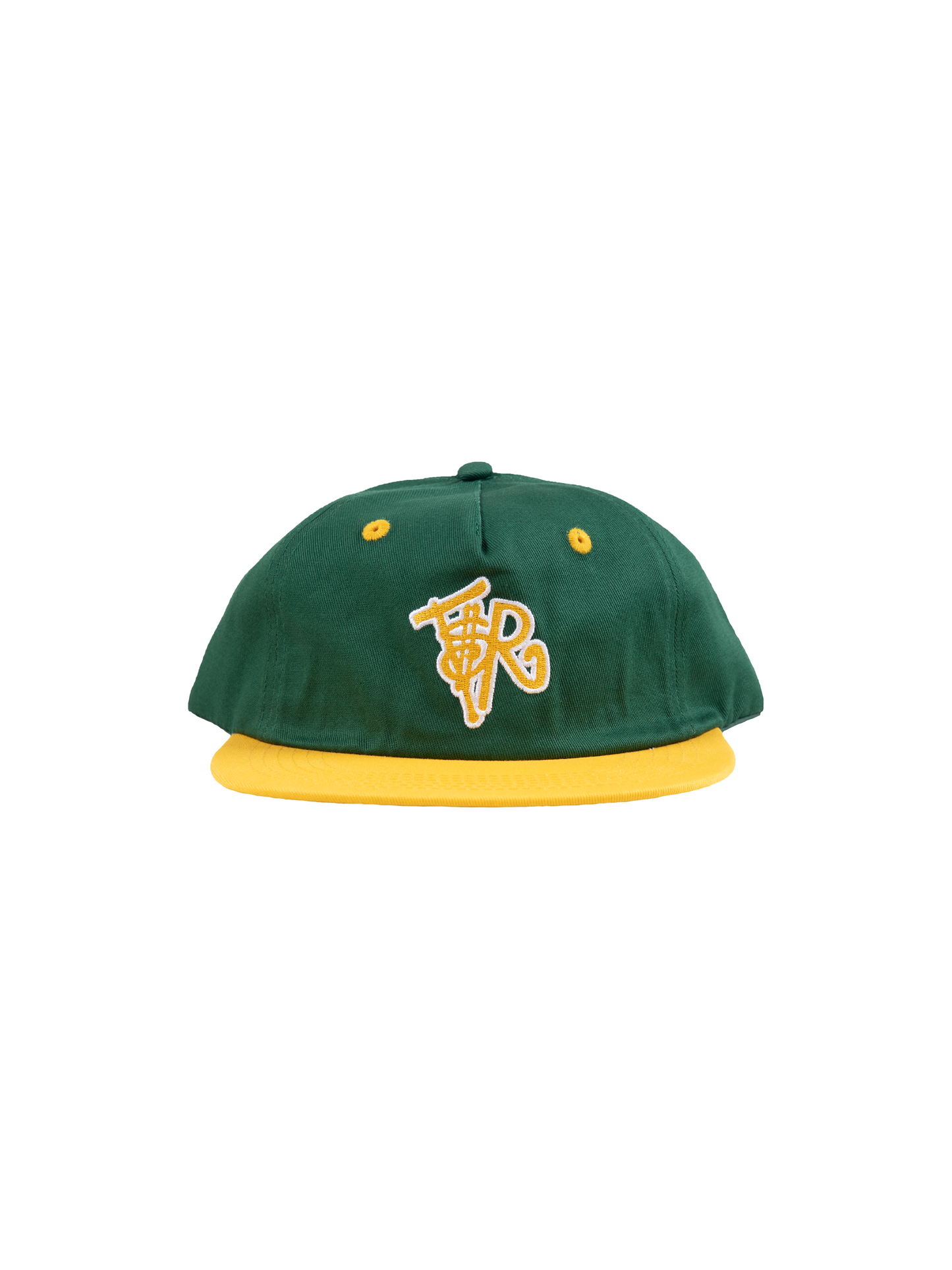 FOREST GREEN/ GOLD 5 PANEL HAT