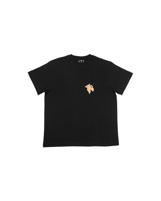 BLACK/ ORANGE SHORT SLEEVE TEE