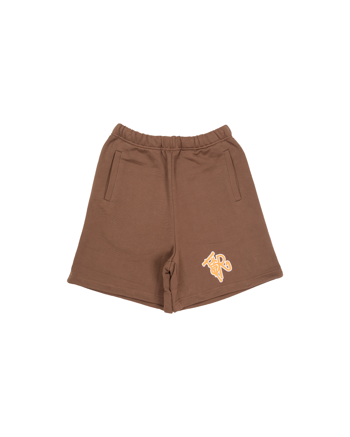 BROWN/ ORANGE SWEATSHORTS